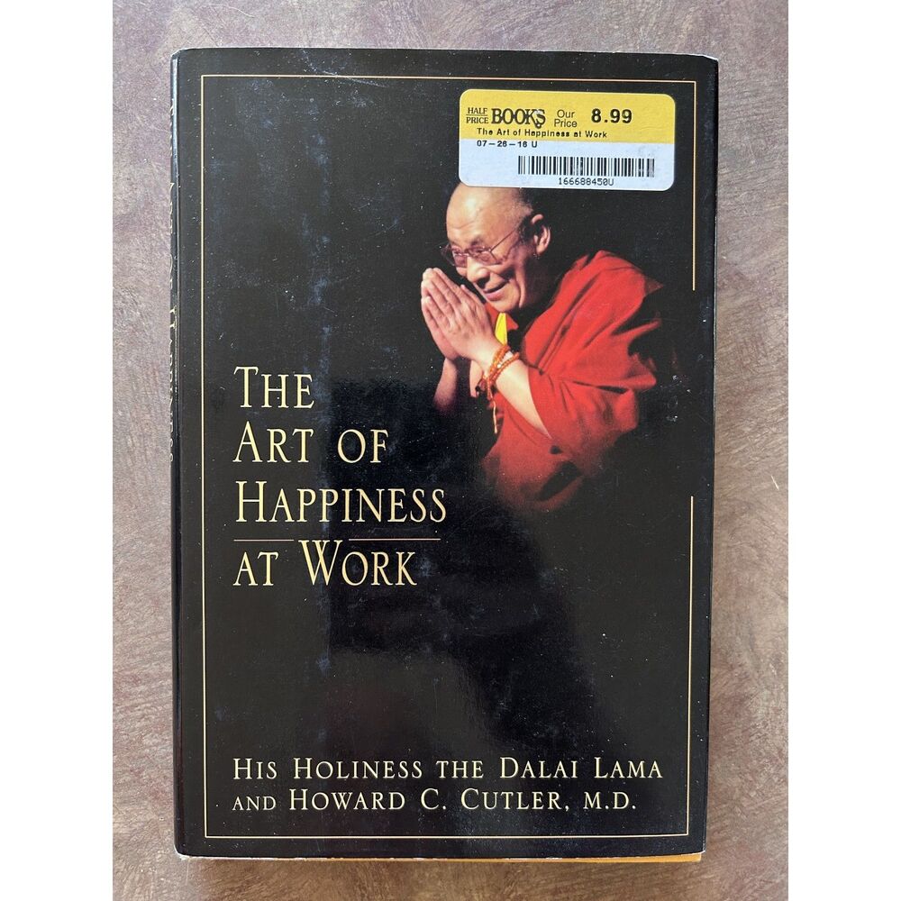 The Art of Happiness at Work Dalai Lama Howard Cutler Hardcover Dust Jacket